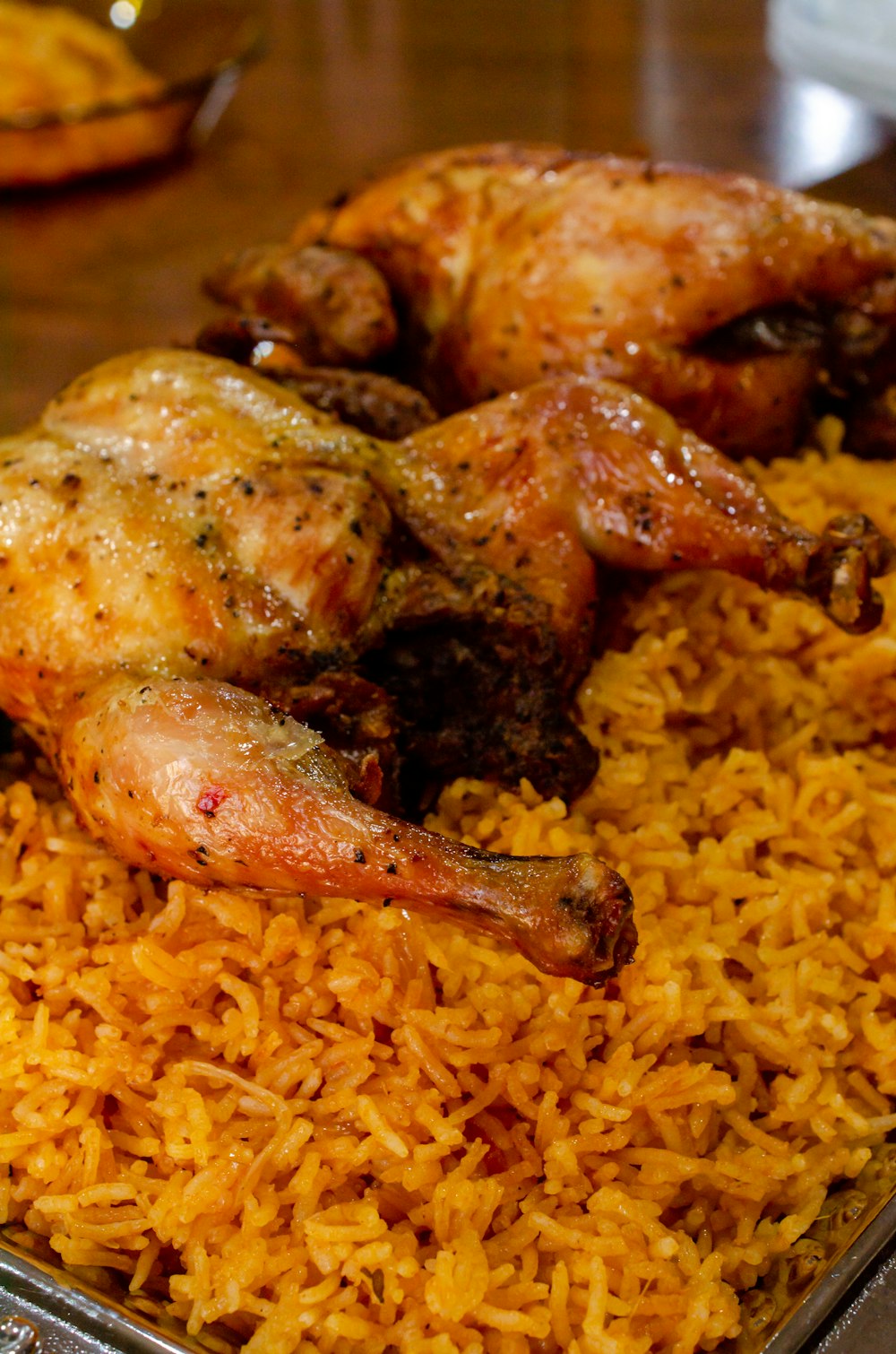 Riz jollof et poulet